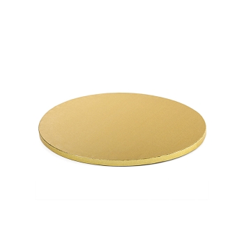 Tortenplatte rund 30cm (12") / Stärke 12mm - GOLD